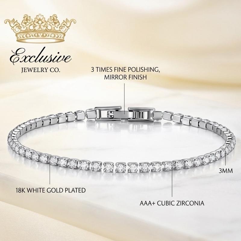 Illusion Tennis Bracelet