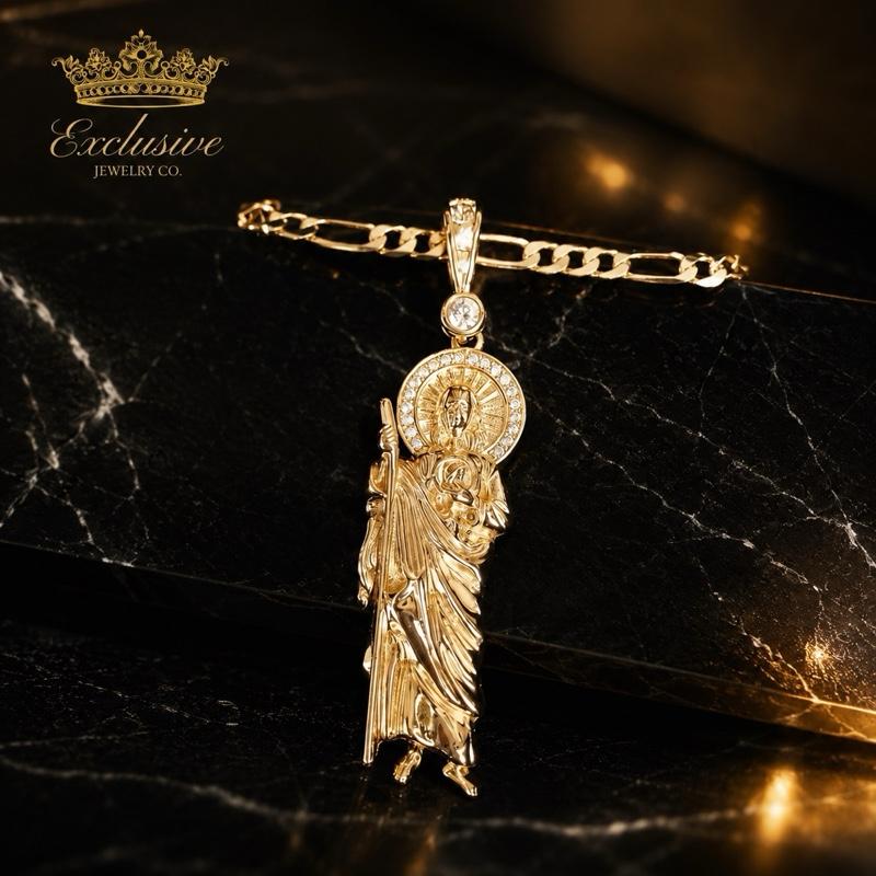 San Judas Tadeo Pendant Necklace